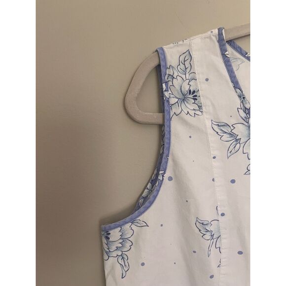 Claire's Rose Coquette Blue & White Darling Blouse - Large - Picture 4 of 5